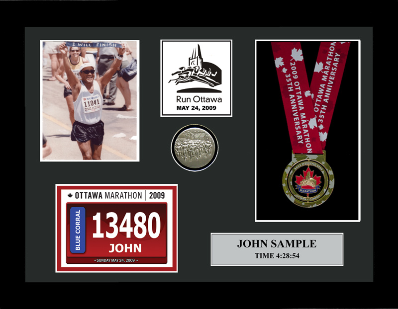 2009 Ottawa Marathon & Half Marathon Plaques & Frames Fond Memories Graphics